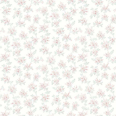 Manhattan Comfort Gradignan Sofiane Blush Botanical Trail 33 ft L X 205 in W Wallpaper BR4072-70037